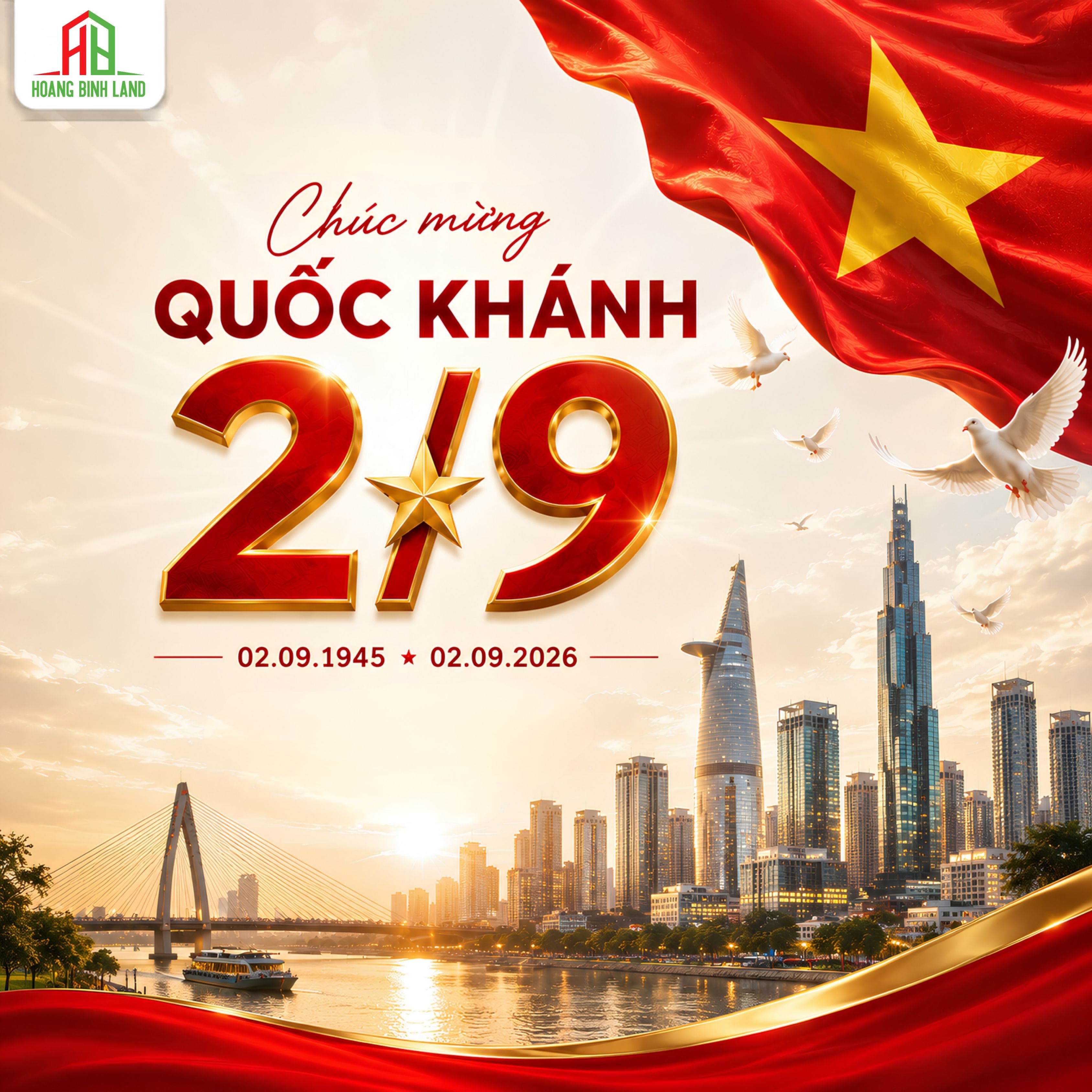 HOÀNG BÌNH LAND CHÚC MỪNG NGÀY LỄ QUỐC KHÁNH 02/9/2026